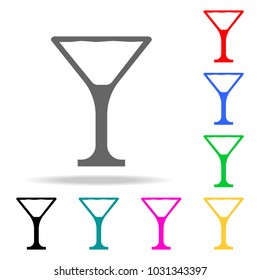 Martini glass web icon. Elements in multi colored icons for mobile concept and web apps. Icons for website design and development, app development on white background