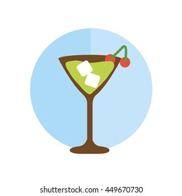 martini icon. cocktail drink