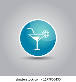 Martini icon. cocktail drink vector illustration
