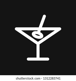Martini icon logo, illustration, vector sign symbol for design