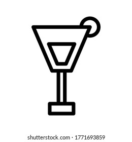 martini icon or logo isolated sign symbol vector illustration - high quality black style vector icons
