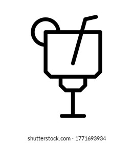 martini icon or logo isolated sign symbol vector illustration - high quality black style vector icons

