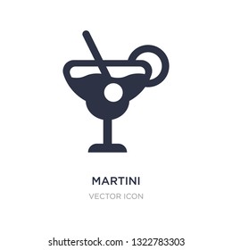 martini icon on white background. Simple element illustration from Drinks concept. martini sign icon symbol design.
