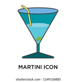Martini icon vector isolated on white background for your web and mobile app design, Martini logo concept