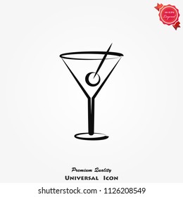 Martini icon Vector on background