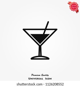 Martini icon Vector on background