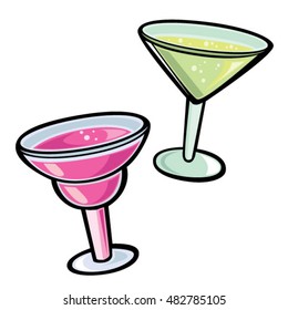 Martini and Margarita Glasses