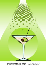 Martini Menu Card