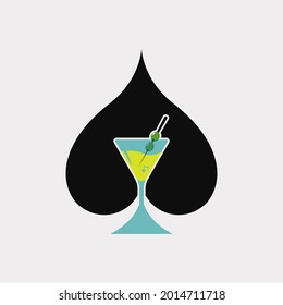 Martini rummy design vector illustration