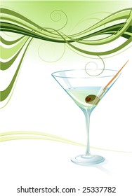 Martini. Vector background.