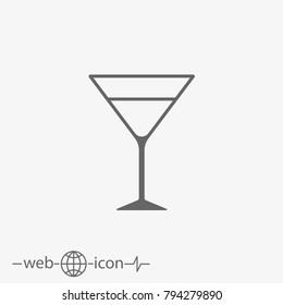 martini vector icon