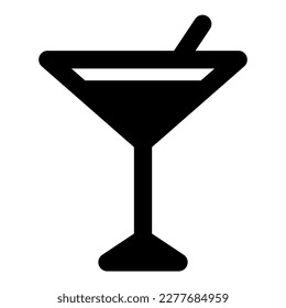 activo de ilustración de icono de vector martini