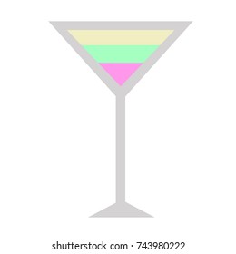 Martini vector illustration. Doodle style. Design, print, logo, decor, textile, paper.