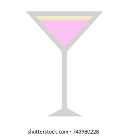 Martini vector illustration. Doodle style. Design, print, logo, decor, textile, paper.