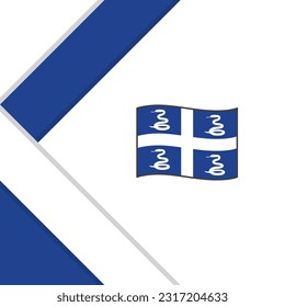 Martinique Flag Abstract Background Design Template. Martinique Independence Day Banner Social Media Post. Martinique Illustration