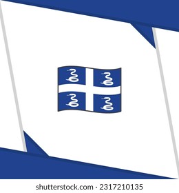 Martinique Flag Abstract Background Design Template. Martinique Independence Day Banner Social Media Post. Martinique Independence Day