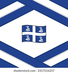 Martinique Flag Abstrakte Hintergrunddesign-Vorlage. Martinique Independence Day Banner Social Media Post. Martinique-Vorlage