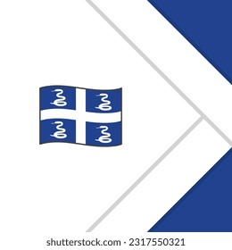 Plantilla de diseño de fondo de resumen de marca de Martinica. Cartel del Día de la Independencia de Martinica en medios sociales. Caricatura de Martinica