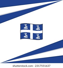 Plantilla de diseño de fondo de resumen de marca de Martinica. Cartel del Día de la Independencia de Martinica en medios sociales. Diseño de Martinica