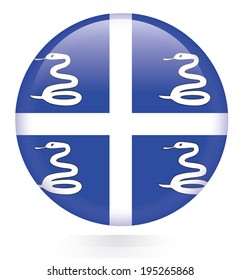 Martinique Flag button 