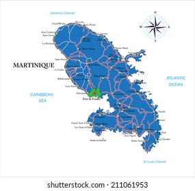 Martinique map