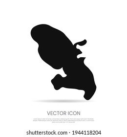 Martinique map icon in trendy flat style isolated on white background. Symbol for your web site design, logo, app, UI. Eps10 vector illustration.