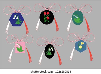 Martisor collection with flowers