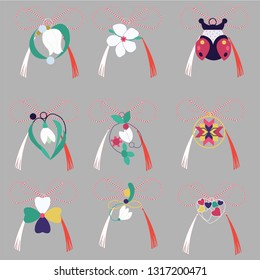 Martisor collection white and red