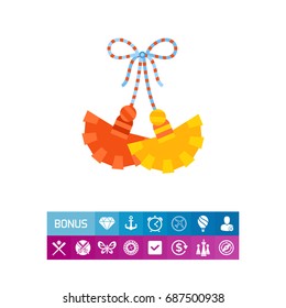 Martisor on string vector icon