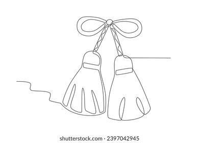 A Martisor welcomes spring. Martisor one-line drawing