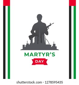 Martyr's Day Illustration Background Poster Design