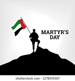 Martyr's Day Illustration Background Poster Design