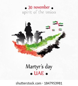 martyr's day memory in November 30 in United Arab Emirates. 