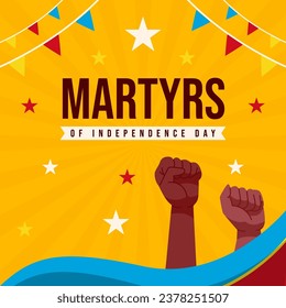 Martyrs of Independence Day Congo illustration vector background. Vector eps 10