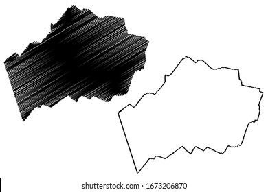Marupe Municipality (Republic of Latvia, Administrative divisions of Latvia, Municipalities and their territorial units) map vector illustration, scribble sketch Marupe map