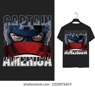 Marvel super hero captain printable comics. Miles Morales. Vector illustration t shirt design