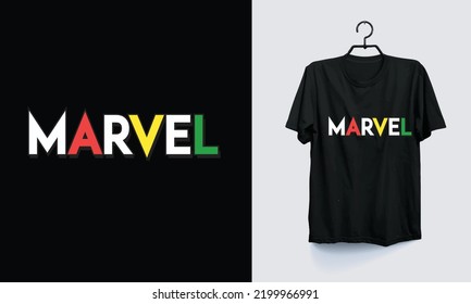 Marvel vector T-shirt design for men, women and kids