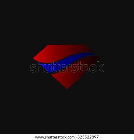 Marvellous Diamond with flag design logo
use for sapphire logo, diamond logo, background for jewelry, jewellery or gems company