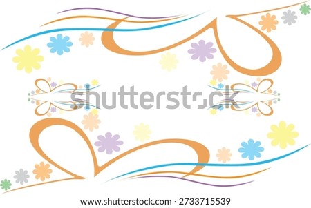 Marvelous Minimal Background Abstract Colorful Floral Background Stock