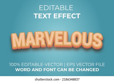 Marvelous text effect, easy to edit