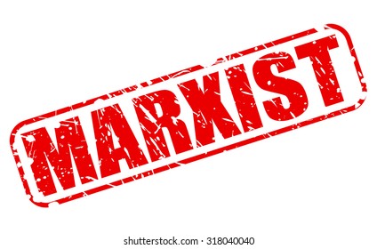 MARXIST red stamp text on white