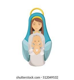 Mary and jesus of holy night design