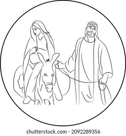 journey to bethlehem clipart sun