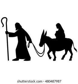 Mary And Joseph Silhouette