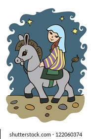 71 Mary Riding Donkey Stock Vectors, Images & Vector Art 