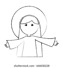 mary virgin manger character