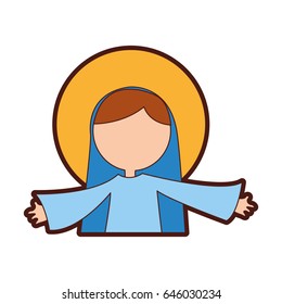 mary virgin manger character