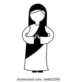 mary virgin manger character