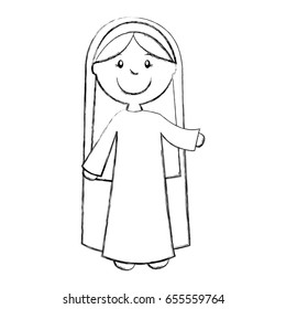 mary virgin manger character