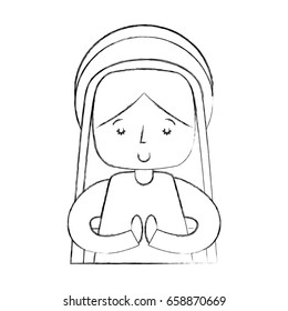 mary virgin manger character